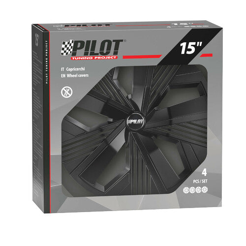 Pilot Blade Runner - Set 4 copricerchi - 15" - Nero