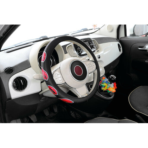 Lampa Skin-Cover, elastic polyester steering wheel cover Lips S 35/37 cm