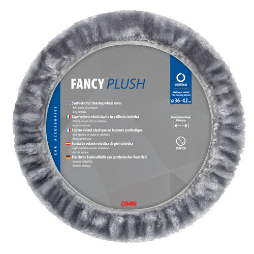 Fancy Plush, coprivolante elasticizzato in pelliccia sintetica  36-42 cm Grigio 32963