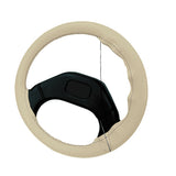 Funda de volante de cuero premium Pilot - Grande - 37/39 cm - Beige