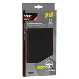 Funda de cuero para volante deportivo Pilot - Grande - 37/39 cm - Negro/Rojo