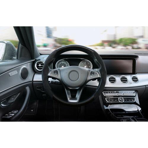 Pilot Grips, coprivolante sportivo in microfibra, universale - Nero