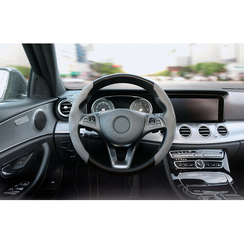 Pilot Grips, coprivolante sportivo in microfibra, universale - Grigio