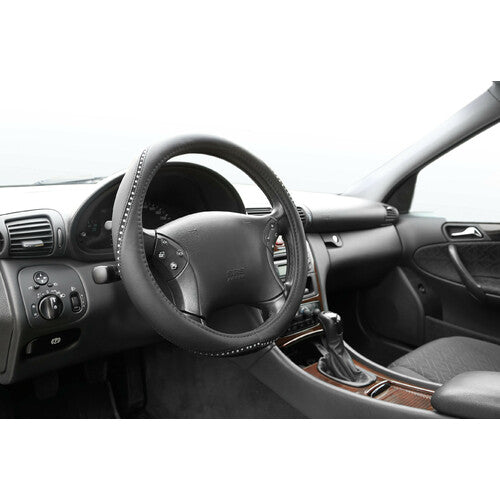 Merilyn Skeentex Crystal Steering Wheel Cover - S - 35/37 cm - Clear