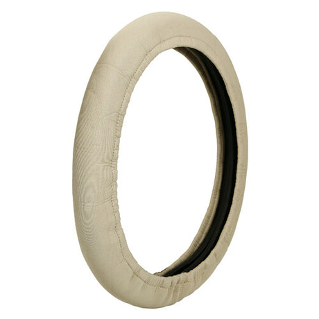 Lampa Protector 2 in 1, Stretch Polyester Steering Wheel Cover - Beige