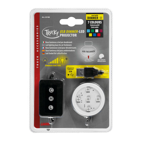 Trucky LED Lamp, LED light base, USB - 7 colors with dimmer