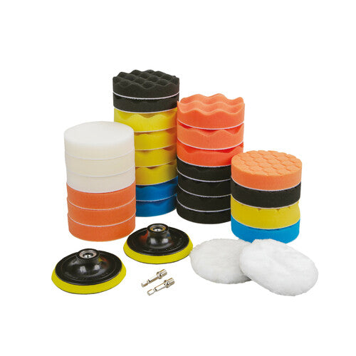 Lampa Tamponi per lucidatura auto - Set 31 pz 37170