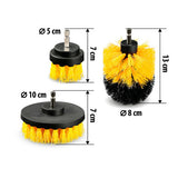 Kit de lámpara Vortex con 3 cepillos para taladro (10/8/5 cm) 37312