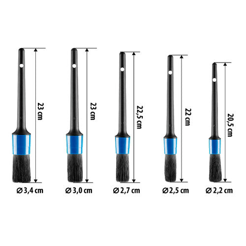 Lampa Pro Detail Kit 5 pennelli professionali per detailing auto 37313