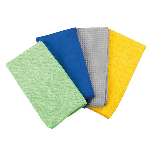 Lámpara Juego de 4 paños de microfibra surtidos - 40x30 cm 37728