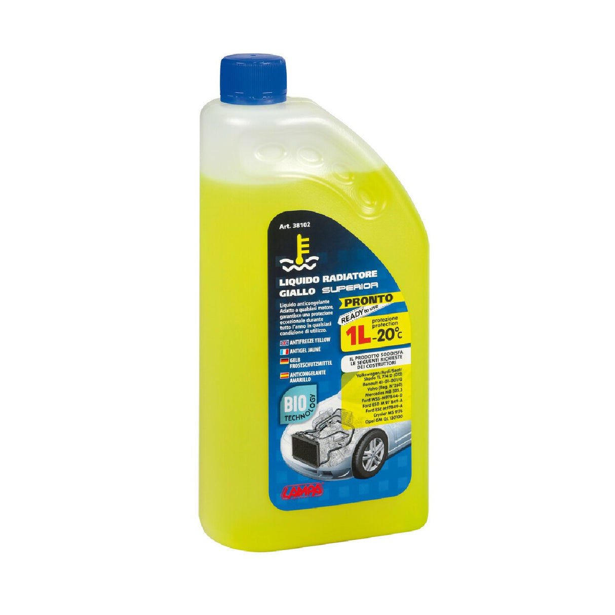 Lámpara Superior - Amarilla, Anticongelante para Radiador (-20 °C) - 1 L 38102