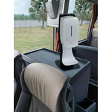 Floor lamp dispenser holder for counter and bus