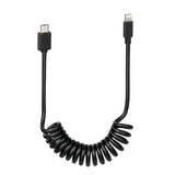 Cable espiral para lámpara de bicicleta eléctrica, micro USB > Apple 8 pines 38704
