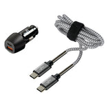 Kit Lampa 2 en 1 Tipo-C Pro Power Delivery Qualcomm Quick Charge 3.0 12/24V 38715