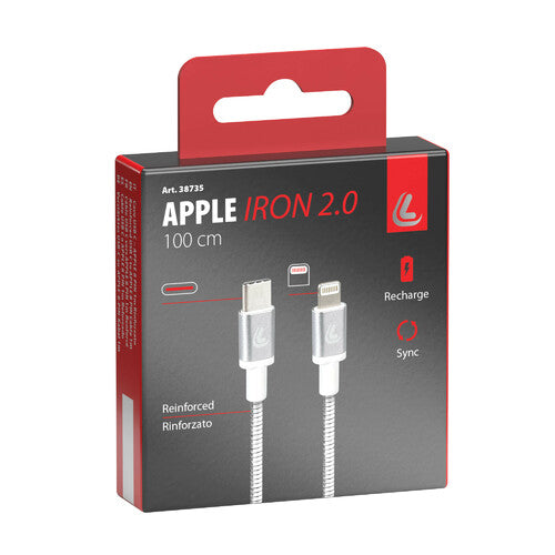 Lampa Iron 2.0, USB Typ-C auf Apple 8-Pin-Kabel - 100 cm 38735
