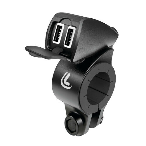 Usb-Fix Trek doppio caricatore USB fissaggio manubrio Fast Charge 5400 mA 12/24V