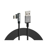 Cable de lámpara 90 USB > USB Tipo-C - 200 cm - Negro 38839