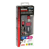 Kit de lámpara 2 en 1 universal (Apple 8 pines / Micro USB) - Carga rápida - 12/24 V 38844