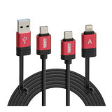Lámpara de cable Ultimate 6 en 1 - 100 cm - Negra 38846