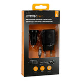 Kit de lámpara 3 en 1 USB Tipo-C - Carga rápida - 12/24V + 230V 38853