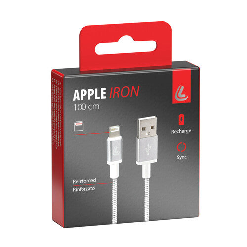 Lampa Iron, USB-Kabel > Apple 8-Pin - 100 cm 38856