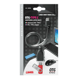 Cable USB OTG Lampa > USB Tipo-C - 20 cm - Negro 38858