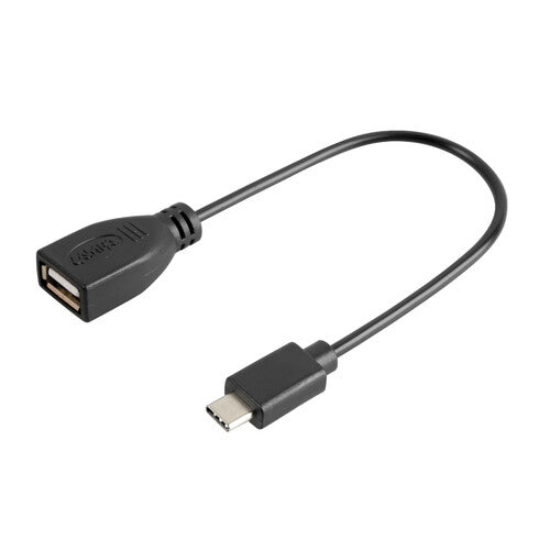 Cable USB OTG Lampa > USB Tipo-C - 20 cm - Negro 38858