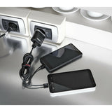 Lampen-Netzladegerät mit 2 USB-Anschlüssen – Schnellladung – 3100 mA – 100/230 V 38876