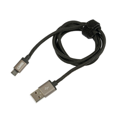 Lamp Reinforced USB &gt; Micro USB Cable - 100 cm - Black