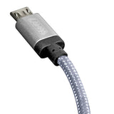 Lamp Reinforced USB &gt; Micro USB Cable - 100 cm - Grey