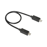 Cable OTG Lampa Micro USB > Micro USB - 30 cm - Negro 38936