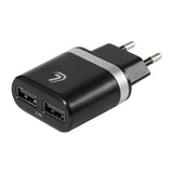 Cargador de batería para lámpara con 2 puertos USB - 2400 mA - 100/230 V 38949