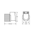 Lampa PX-2, presa corrente per uso esterno, 12/24V 38969