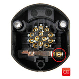 Lampenfassung 13-polig + 1 Nebelschlussleuchtenkontakt