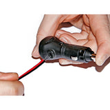 Lampa Spinotto per presa accendisigari con ingresso cavo laterale, 12/24V 39003