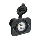 Lampa Ext-8, Doppel-USB-Buchse, Unterputzmontage, 12/24 V 39005