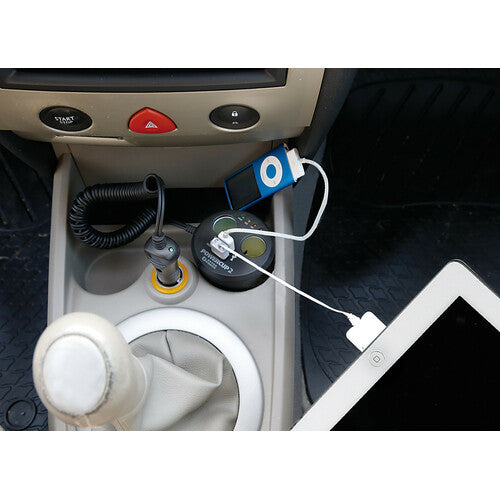 Lampa Power cup 2, multipresa con Usb e tester batteria, 12V