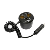 Lampa Power cup 2, multitoma con USB y comprobador de batería, 12 V 39011