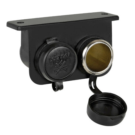 Waterproof Double Socket Lamp, Surface Mount, 12/24V