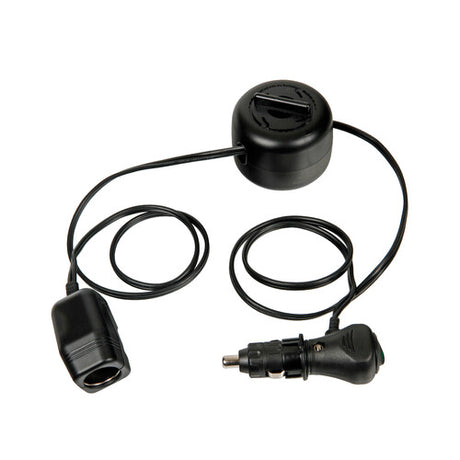 Power-Lead lamp, power socket with extension and reel, 12V