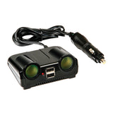 Lampa Power Center, presa corrente doppia con USB, 12/24V 39039
