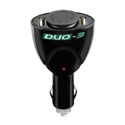 Lampa Duo-3, toma de corriente con USB, 12/24 V 39047