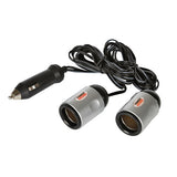 Doppelte Lampensteckdose mit Verlängerung 12/24V 9054