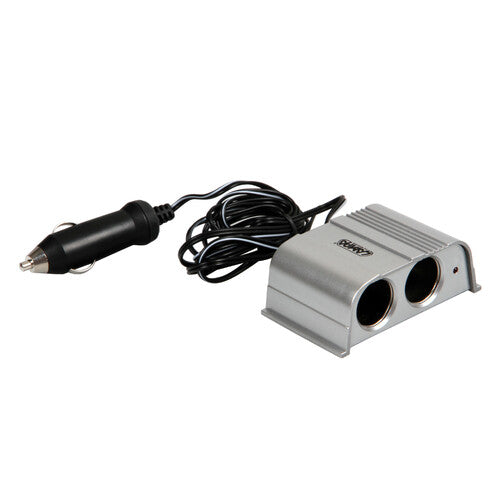 Lampa Silver, presa corrente doppia con prolunga, 12/24V 39068