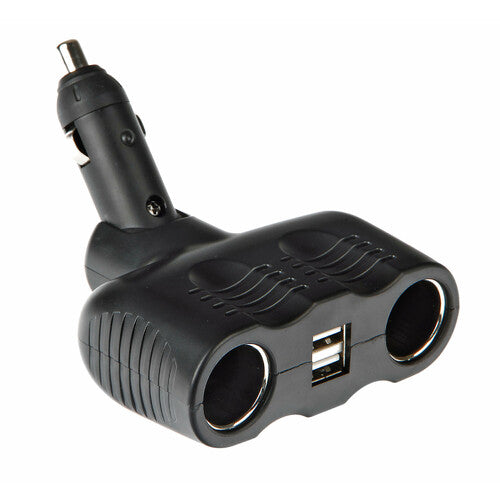 Lampa Duo-4, presa corrente doppia con USB - 12/24V 39069