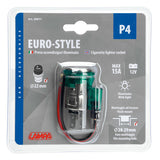 Lámpara de estilo europeo, con enchufe iluminado para encendedor de cigarrillos, 12 V, 39071