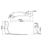 Lampen-CB-Antennenhalterung – Sonnenblendenmontage – Kompatibel mit Ford F-Max (ab 10/18) 3CB200