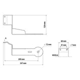 Lampa Soporte de antena CB - Fijación en pilar - compatible con Scania Serie R 7 - New Generation (11/16>02/25) - Scania Serie S 7 - New Generation (11/16>) - Scania Serie G 7 - New Generation (01/18>) - Scania Serie XT 7 - New Generation (01/18>) 3CB701