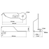 Soporte de antena CB para lámpara - Soporte de montaje - Compatible con Volvo FH Serie 4 (09/12>05/21) - Volvo FH Serie 5 (06/21>) - Volvo FH Aero (01/24>) 3CB801