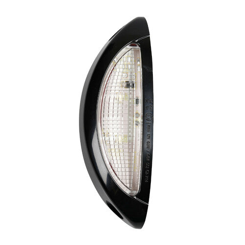 Lampa Luce supplementare a 4 Led bianco/rosso, 9/32V - Scocca nero